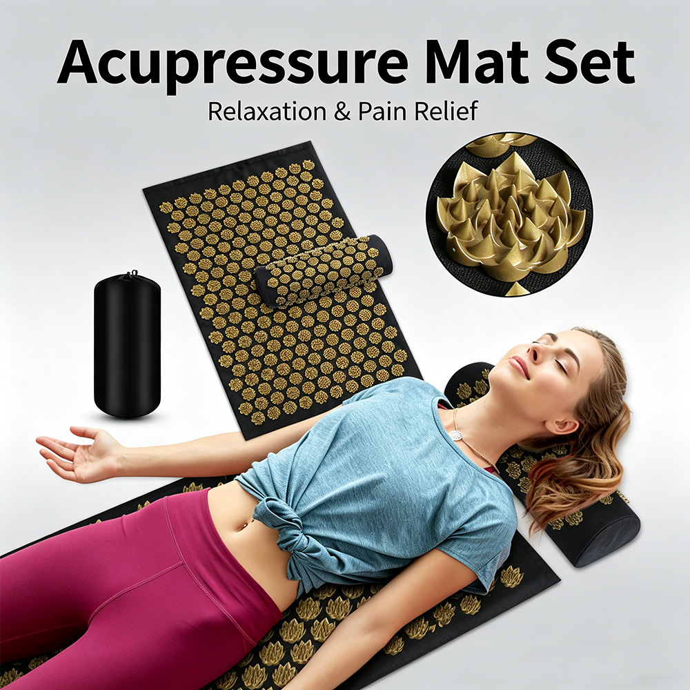 Acupressure Mat Set - Juego de almohada y colchoneta de