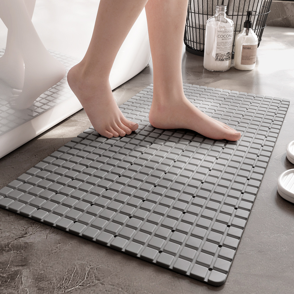 Bamboo Bath Mat - Alfombra de baño antideslizante de PVC