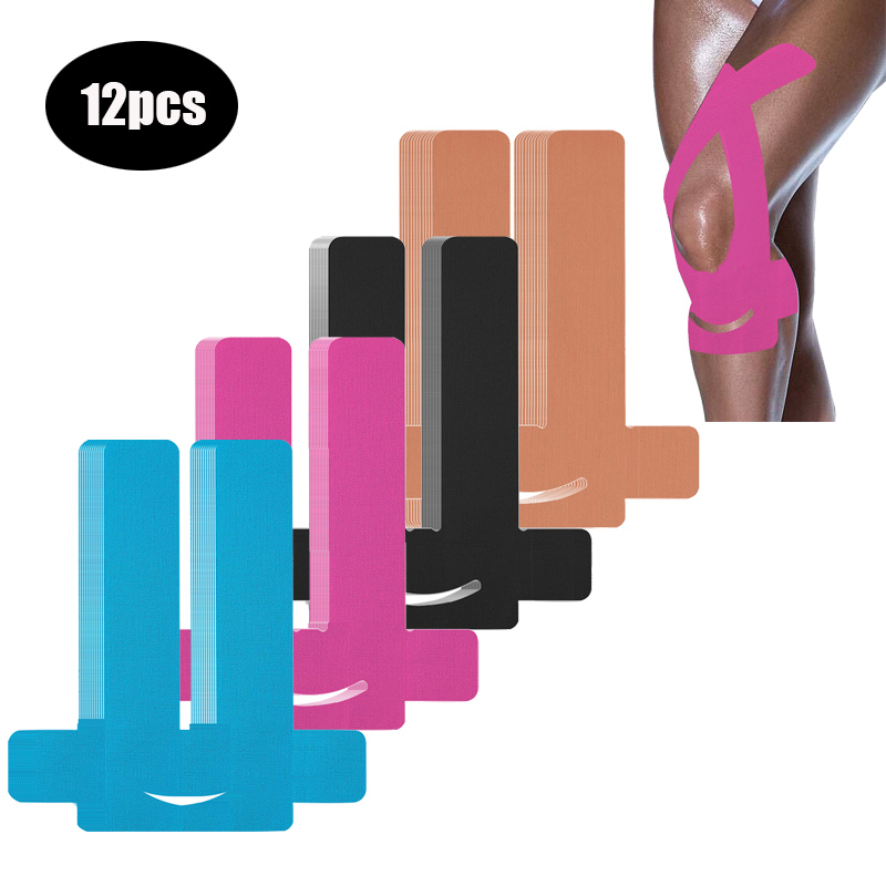 Kinesiology Tape Sports - Cinta de kinesiología precortada para rodillas,