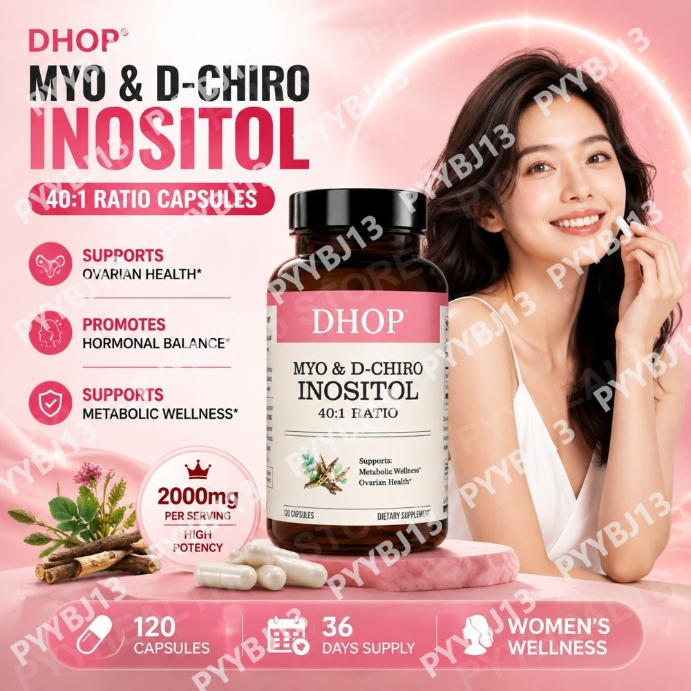Health Wellness Vitamins - Cápsulas de Myo D-Chiro Inositol DHOP